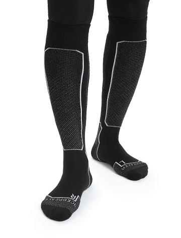 Dámské Ponožky Icebreaker Merino Ski+ Light Over the Calf Černé | CZ 1508HAPK